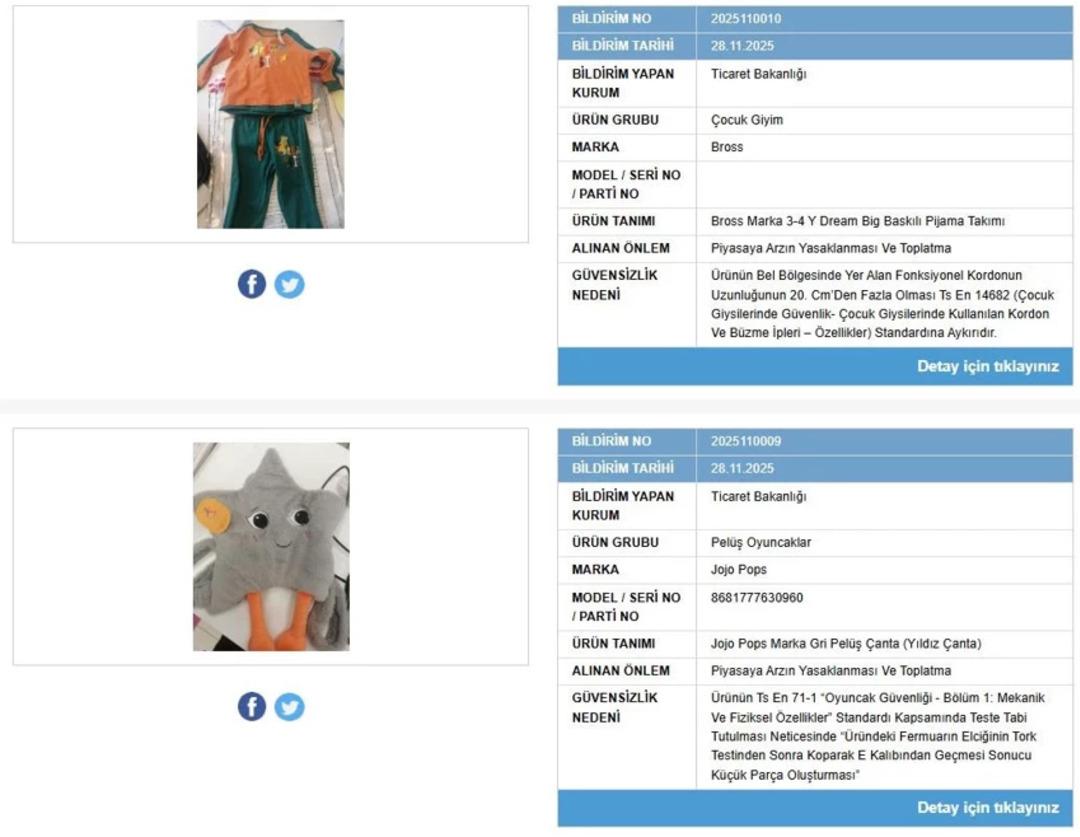 Liste güncellendi! Bakanlık iki ürünün satışını yasakladı: Piyasadan toplatılıyor 1