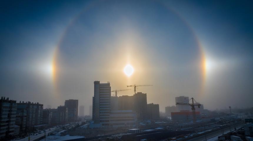Nadir görülüyor: Rusya'da "halo" olayı meydana geldi
