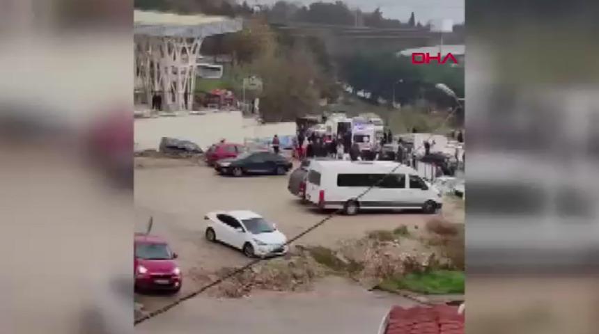 Bursa'da pazar alanında yangın! 