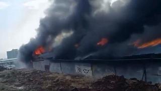 Nurdağı’nda depo yangını