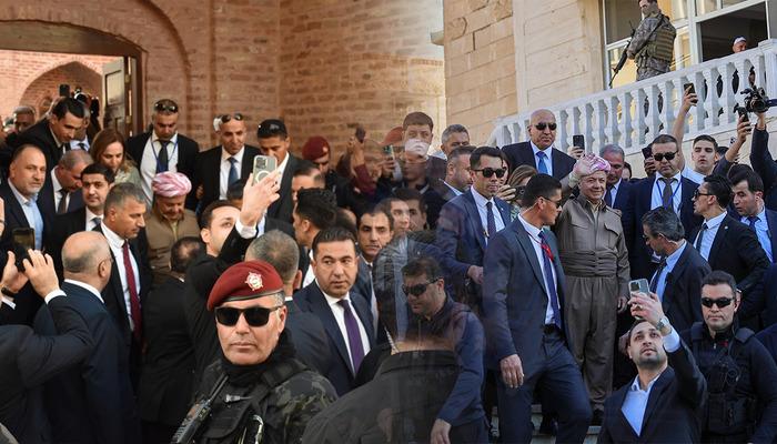 Barzani'nin Şırnak ziyaretindeki peşmerge g&ouml;r&uuml;nt&uuml;leri infial yarattı