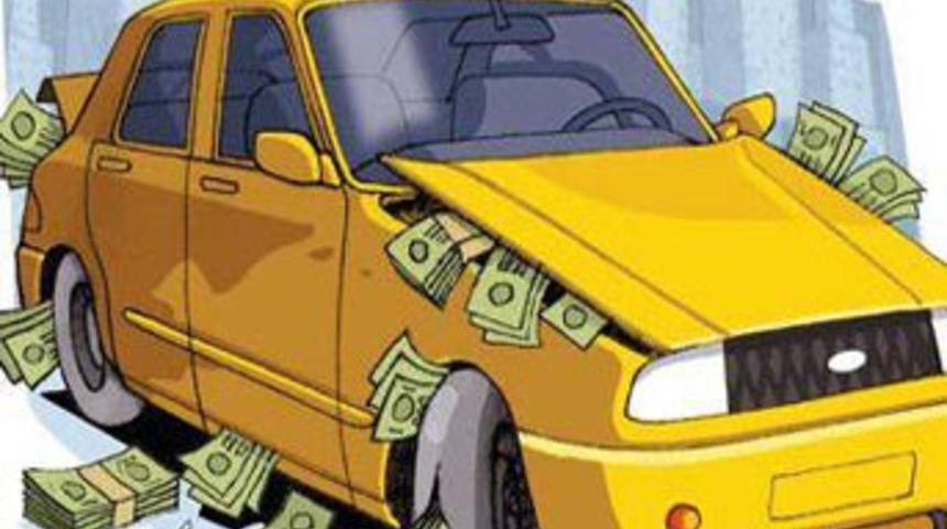 Araba tekerinde milyon TL'ler geliyor