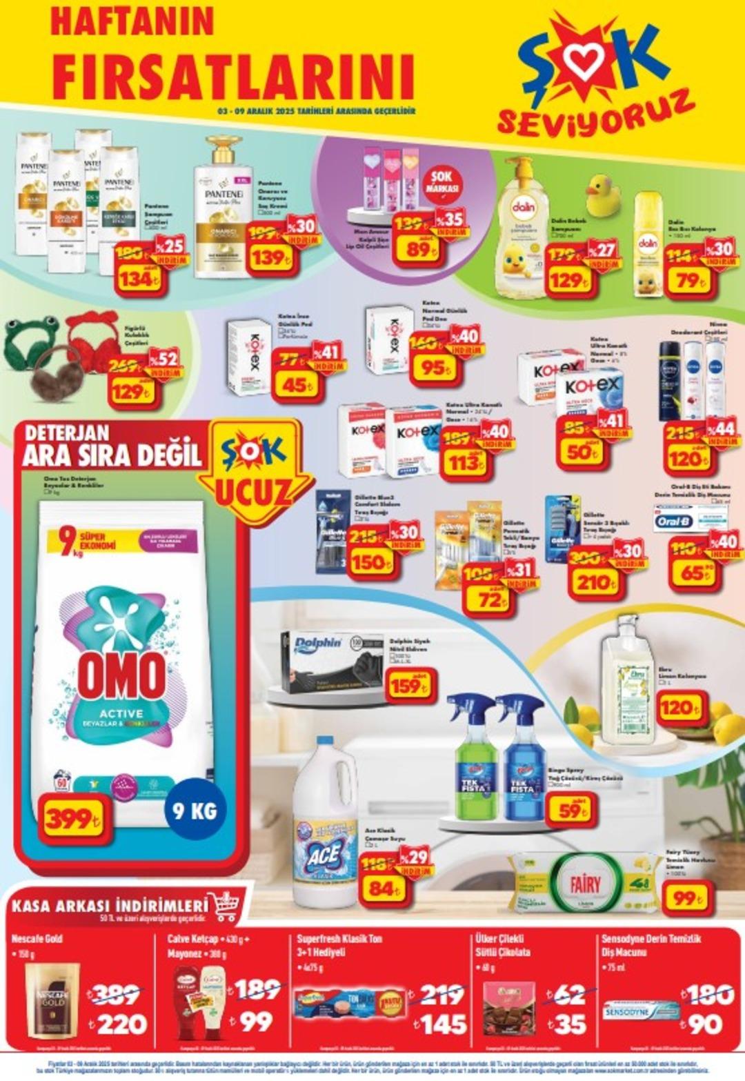 ŞOK a Pantene şampuan çeşitleri geliyor! 3 Aralık 2025 ŞOK aktüel katalog yayınlandı! 2