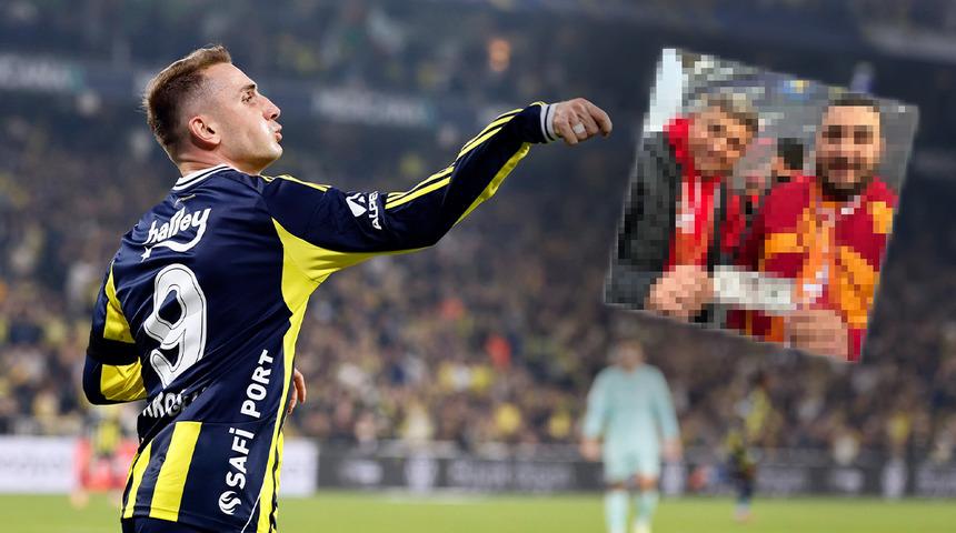 Galatasaray taraftarı stadyum önünde Kerem'in fotoğrafını dolara bastırdı!