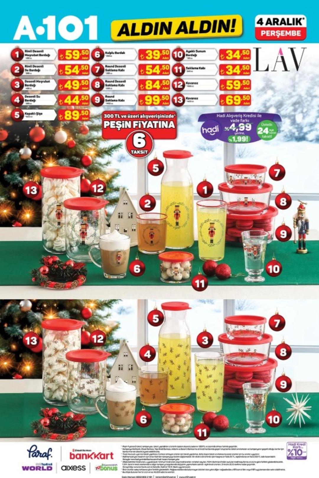 A101 e Yılbaşı ürünleri geliyor! 4 Aralık 2025 A101 katalog yayınlandı! 11