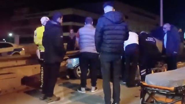 Çorum’da otomobil bariyerlere çarptı: 1 yaralı 1