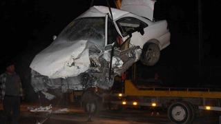 Amasya’da iki otomobilin çarpıştığı feci kazada kamerada