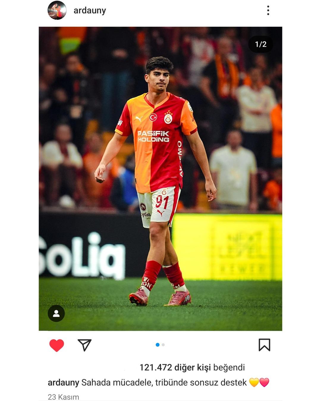 Derbi performansı eleştirilmişti! Arda &Uuml;nyay dan sosyal medya tepkisi 2