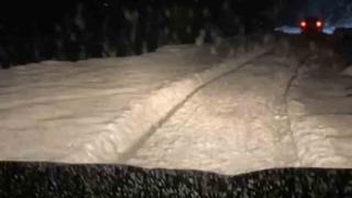 Rize’nin yüksek kesimlerinde yoğun kar yağışı etkili oldu