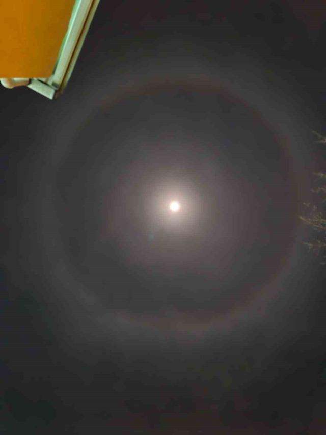 Muratlı semalarında ‘Ay Halesi’ görüldü 2