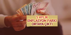 Emekli ve memur i&ccedil;in 5 aylık enflasyon farkı belli oldu! İşte zamlı maaş tablosu