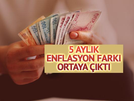 Emekli ve memur i&ccedil;in 5 aylık enflasyon farkı belli oldu! İşte zamlı maaş tablosu