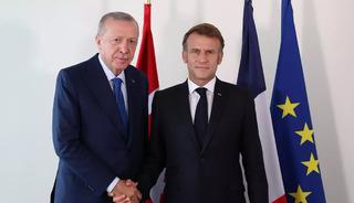 Cumhurbaşkanı Erdoğan, Macron ile görüştü