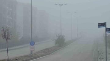 Elazığ’da yoğun sis, bir mahalle adeta kayboldu