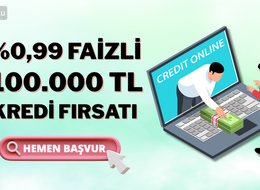 Akbank'tan %0,99 faizli 6 ay vadeli 100.000 TL'ye varan kredi fırsatı