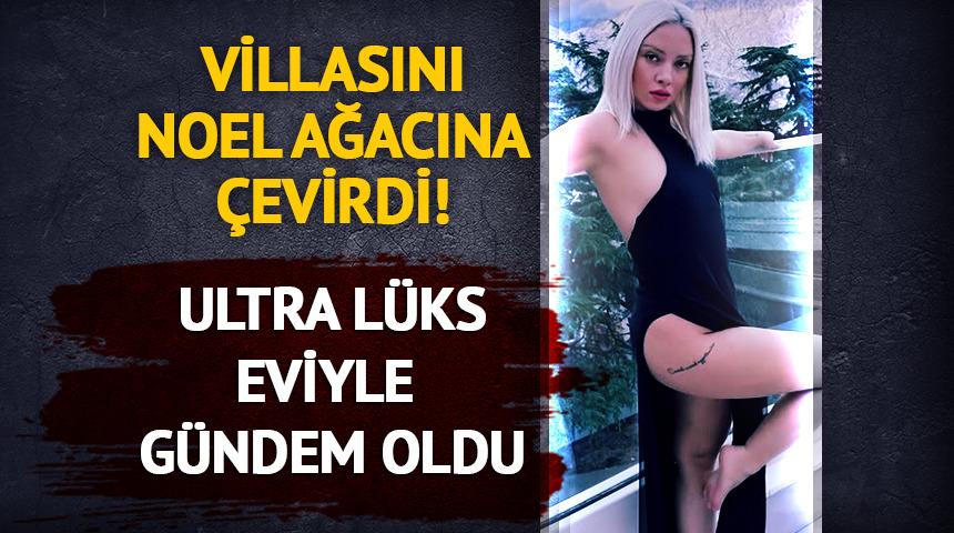 Yeni yıl hazırlığını paylaştı! Ultra l&uuml;ks eviyle g&uuml;ndem oldu