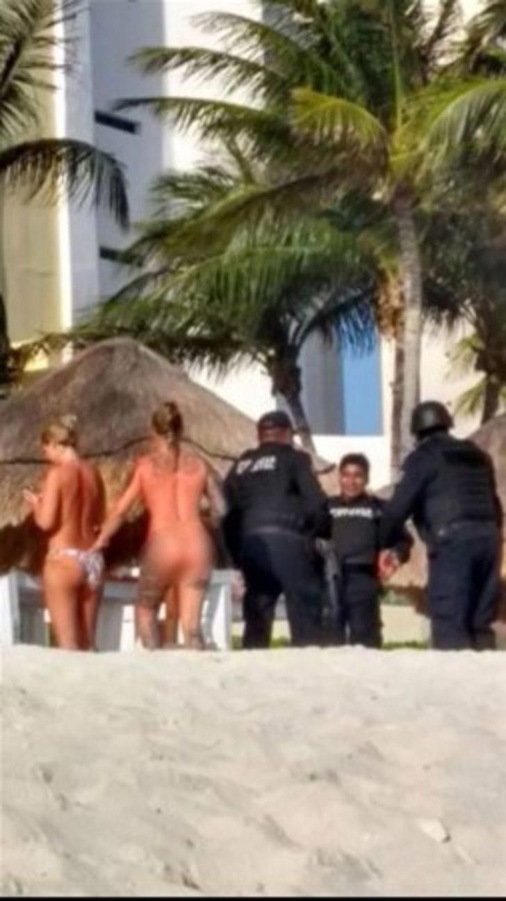 Üstsüz turistler polisleri yaktı  G2