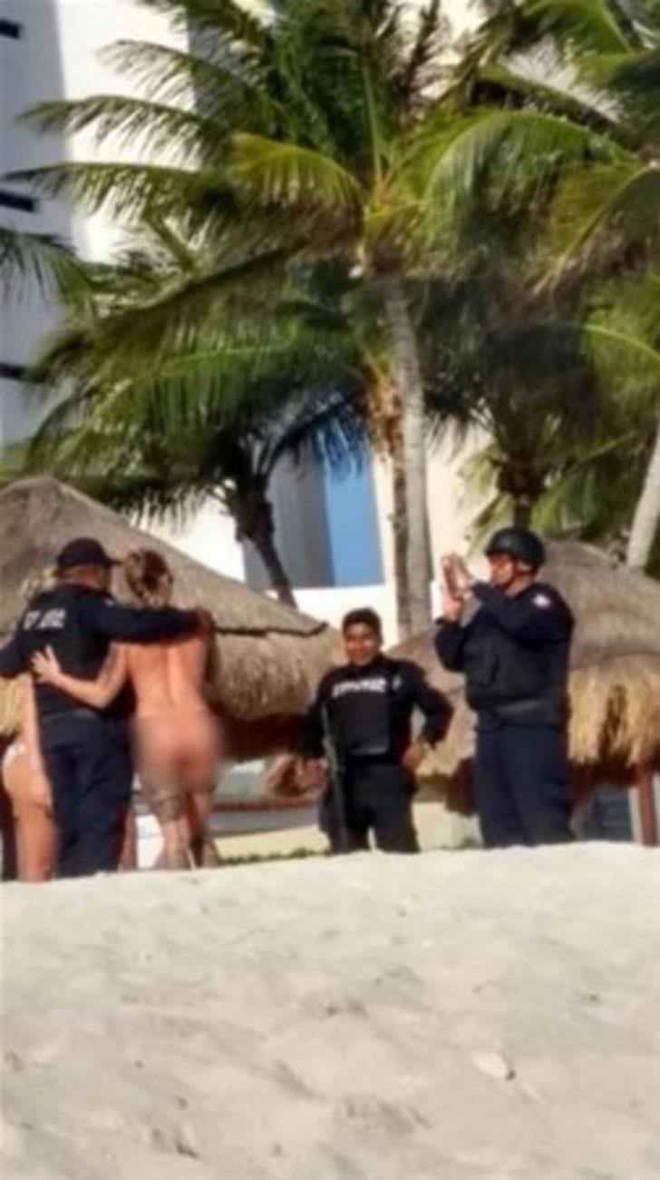 Üstsüz turistler polisleri yaktı  G3