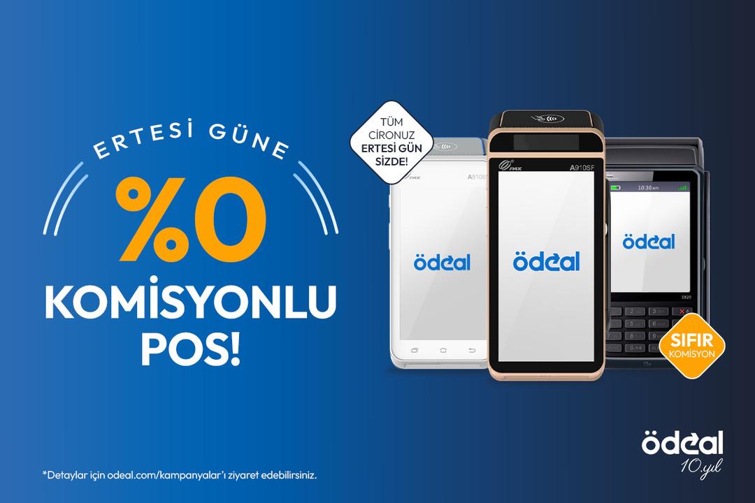 Ertesi güne %0 komisyonlu POS çözümü Ödeal’da! 2