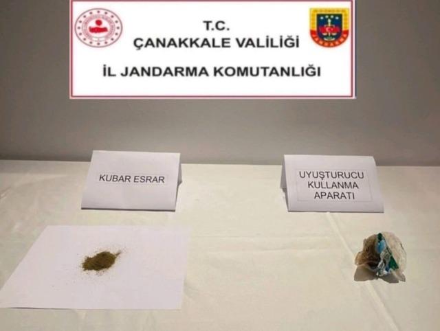 Çanakkale’de uyuşturucu operasyonu: 1 tutuklama 4