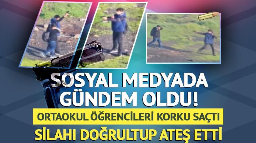 Daha ortaokul &ouml;ğrencileri: Tabancayla ateş ettiler