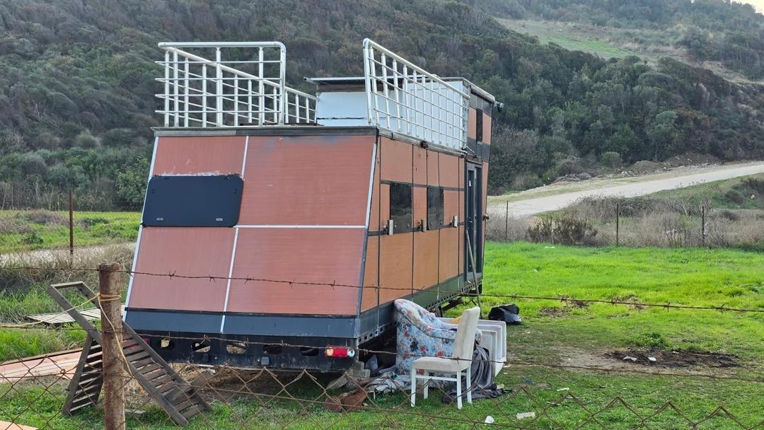 Yer: Mudanya! 1 milyon 200 bin liralık tiny house u traktöre bağlayıp çaldı 1