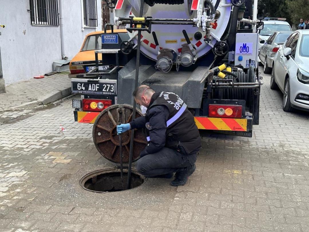 Uşak’ta kanalizasyonda bulunan ceninin kime ait olduğunu polis çözdü 1