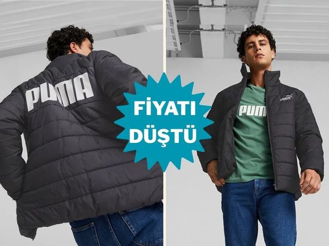 Hem hafif hem sıcak tutuyor: Puma mont indirime girdi