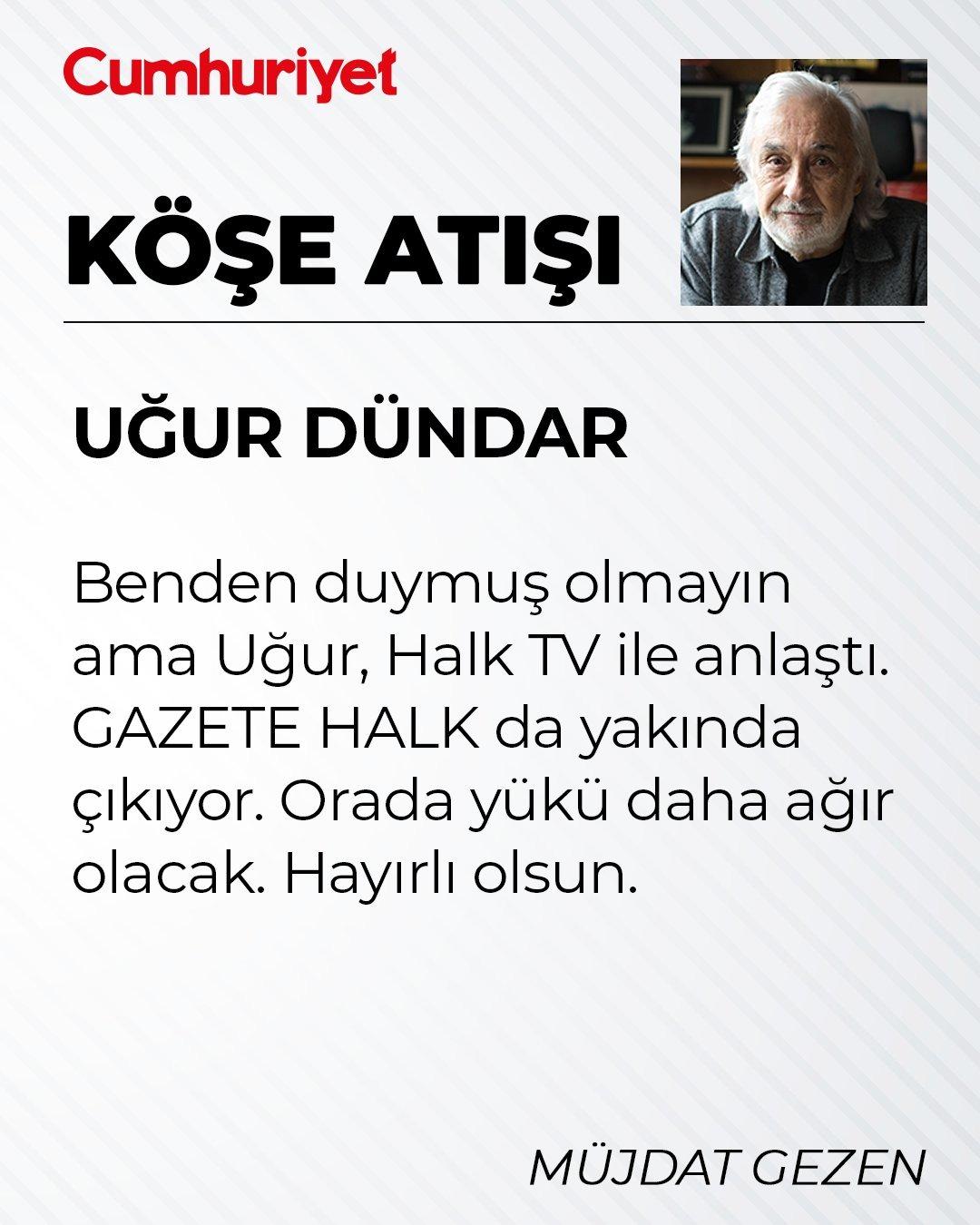 Yeni adresini M&uuml;jdat Gezen duyurdu! Uğur D&uuml;ndar dan 13 yıl sonra S&ouml;zc&uuml; ye veda 2