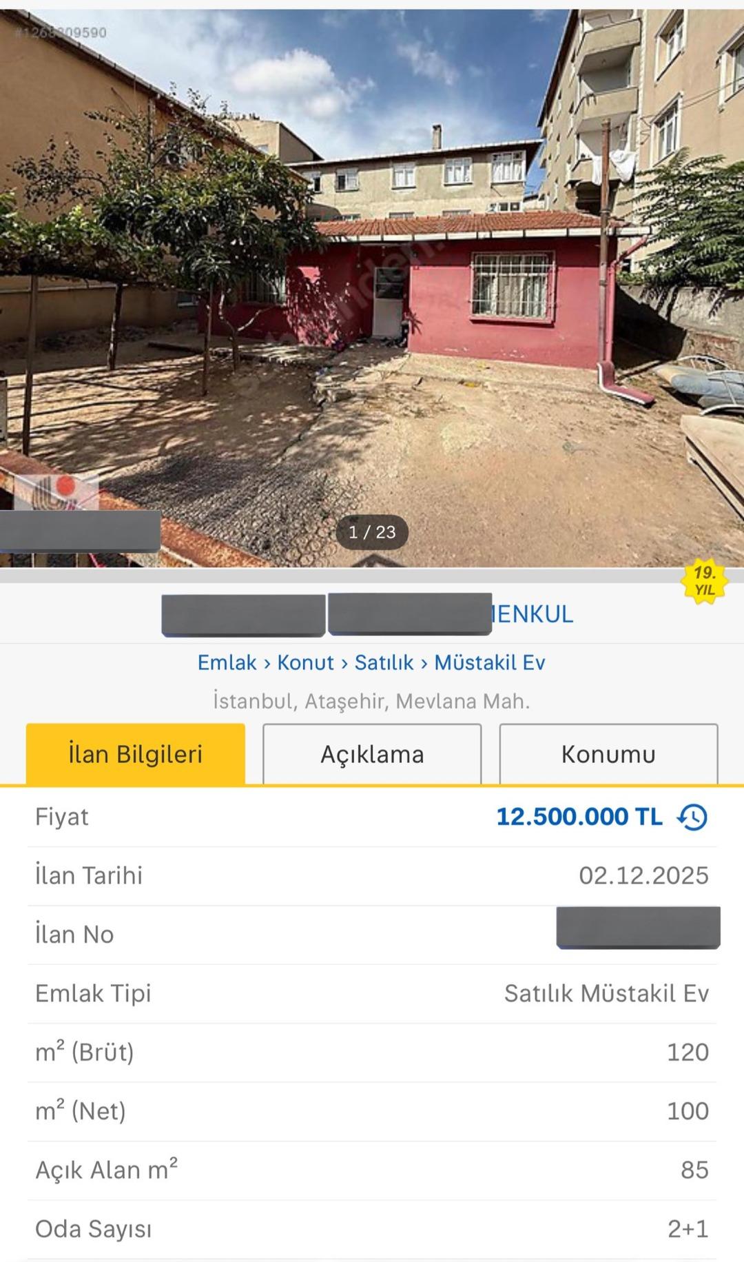 Emlak piyasasında çıldırtan ilan: Bu görüntünün bedeli 12.5 milyon! 1