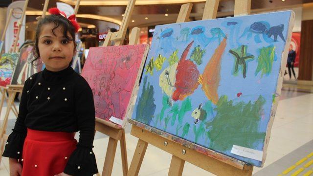 Miniklerin Resim sergisi açıldı