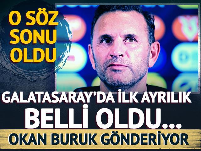 Galatasaray'da ilk ayrılık belli oldu! O sözü sonu oldu: Okan Buruk gönderiyor