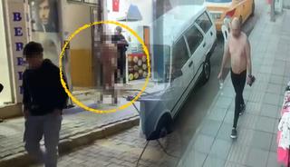 Sokakta anadan üryan dolaşan Rus vatandaşı ağızları açık bıraktı