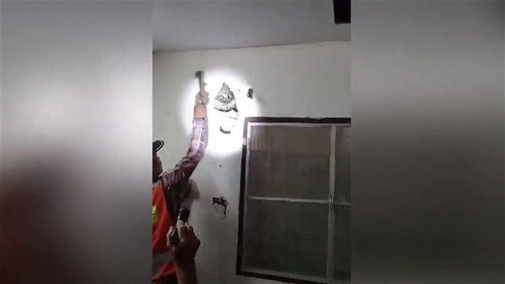 Duvardan çıkan şoke etti  G5