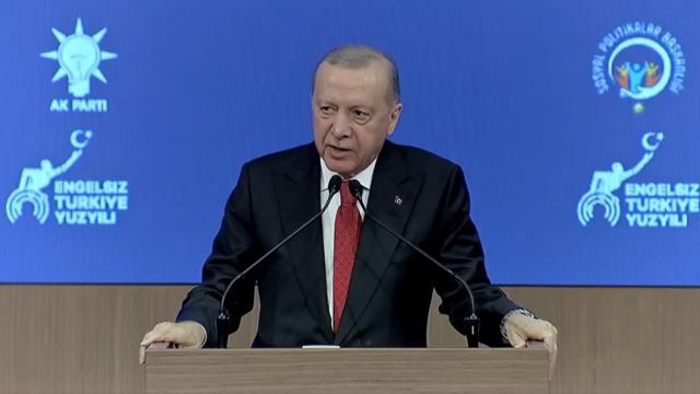Cumhurbaşkanı Erdoğan: Engelli sorunlarını çözmek devletin birincil görevi