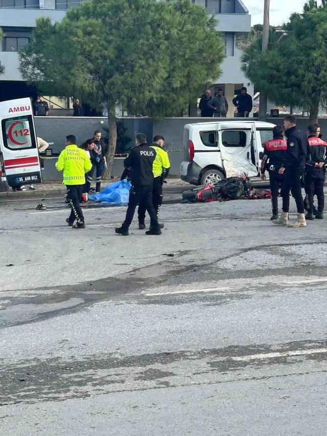 Çeşme’de motosiklet kazası: 1 ölü, 1 yaralı 1