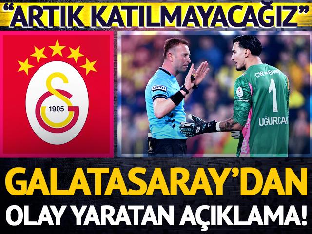Galatasaray'dan Fenerbahçe maçı sonrası zehir zemberek açıklama!