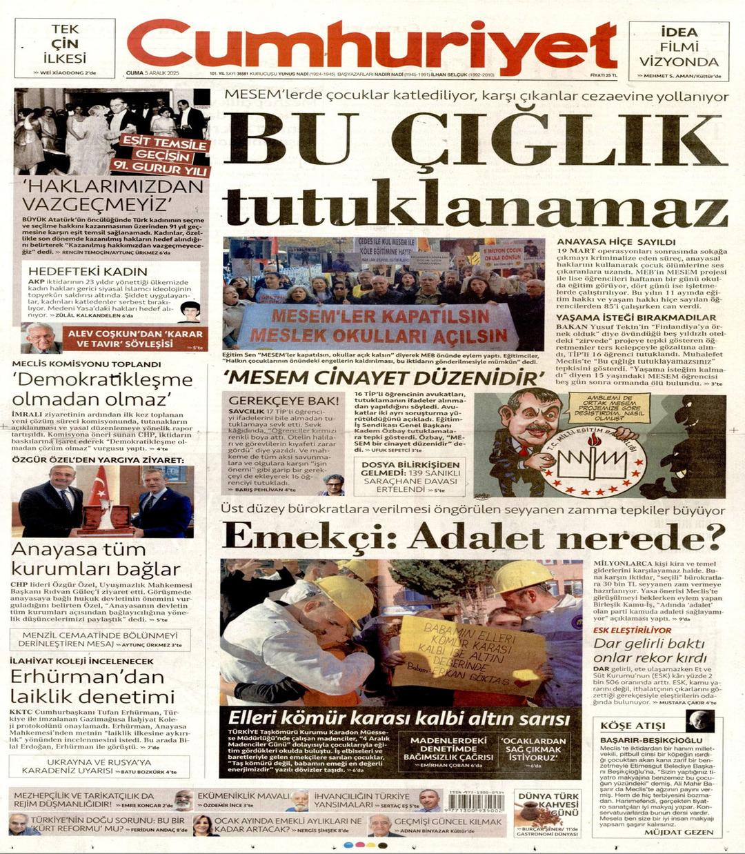 Cumhuriyet gazetesi