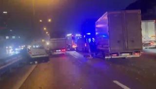 TEM Otoyolu'nda zincirleme kaza! 