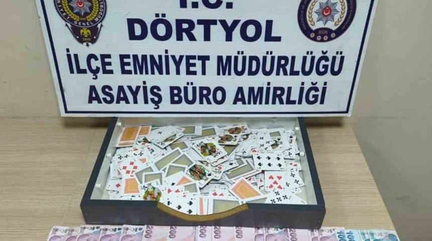 Hatay’da kumar baskını: 10 kişiye ceza yağdı