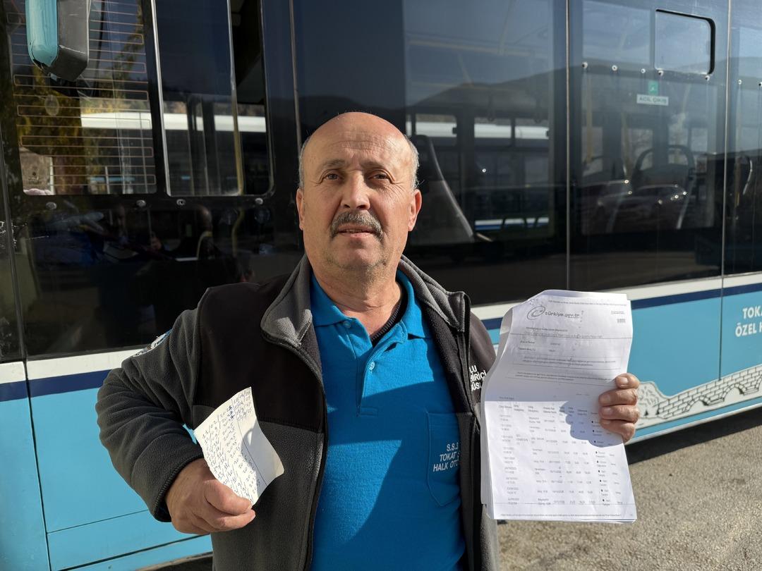 Tokatlı otobüs şoförü e-Devlette gördüğüne inanamadı! Hiç gitmediği 5 ilden gelmiş 1
