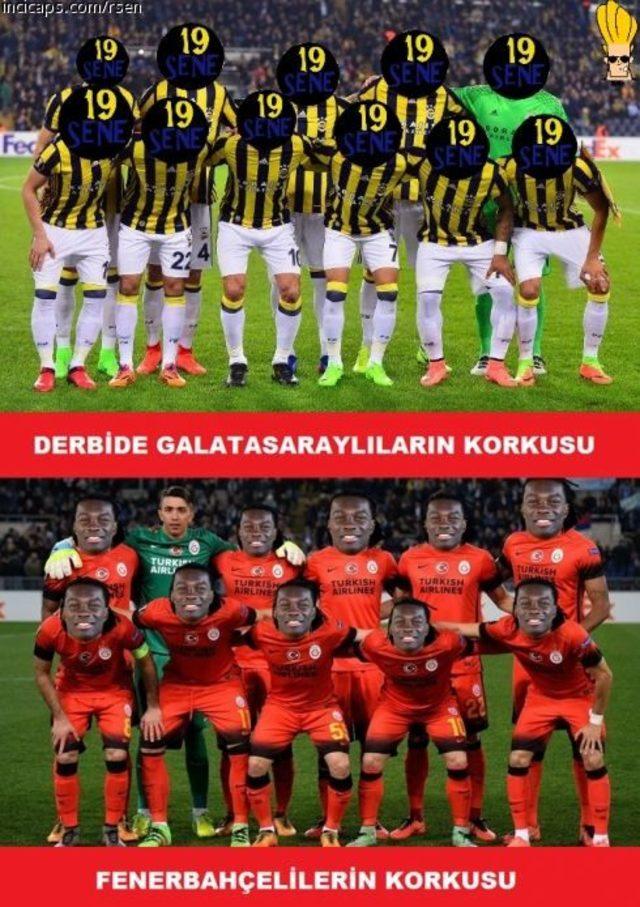 Fenerbahçe-Galatasaray capsleri sosyal medyayı salladı
