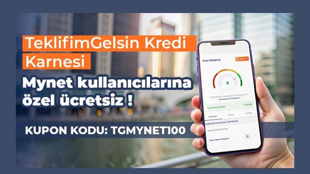 Mynet kullanıcılarına özel ücretsiz kredi karnesi
