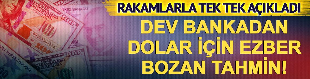 Dolar/TL i&ccedil;in yeni &ouml;ng&ouml;r&uuml;! Deutsche Bank rakamları tek tek a&ccedil;ıkladı