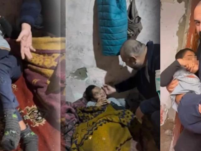 Kümeste ekmekle suyla beslenmiş... Utancın fotoğrafı! 