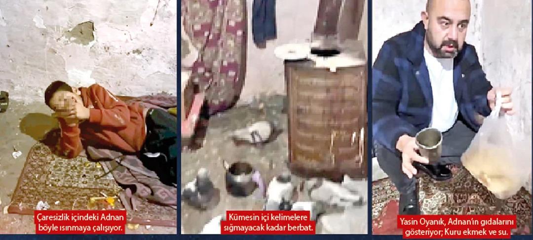 Güvercin kümesinde ekmekle suyla beslenmiş... Utancın fotoğrafı! 12 yaşındaki Adnan ı yıllarca kimse farketmemiş 3