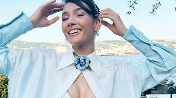 Halef Köklerin Çağrısı'nın yıldızı Aybüke Pusat mini şortuyla peş peşe poz verdi! Beğeni butonu çöktü 