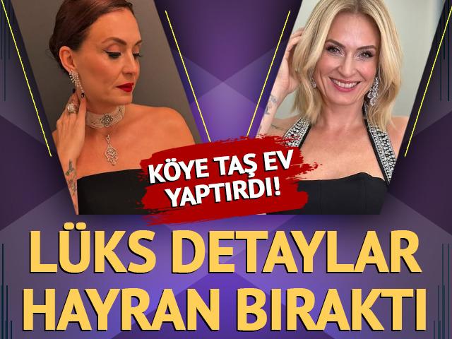 Ceyda Düvenci köye taş ev yaptırdı! Her detayı hayran bıraktı
