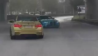 Drift pahalıya patladı, 2 araç trafikten men edildi