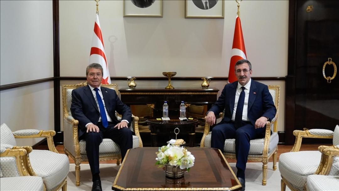Cumhurbaşkanı Yardımcısı Yılmaz, KKTC Başbakanı Üstel ile görüştü 1